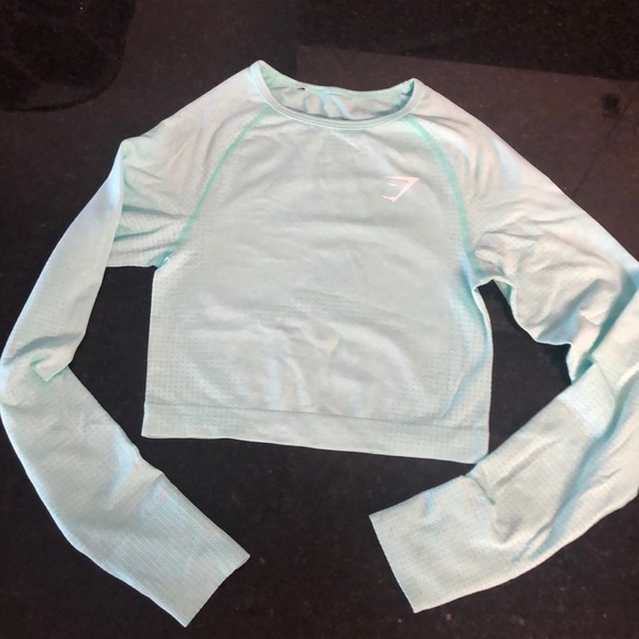 Gymshark Tops - NWOT gymshark croptop teal